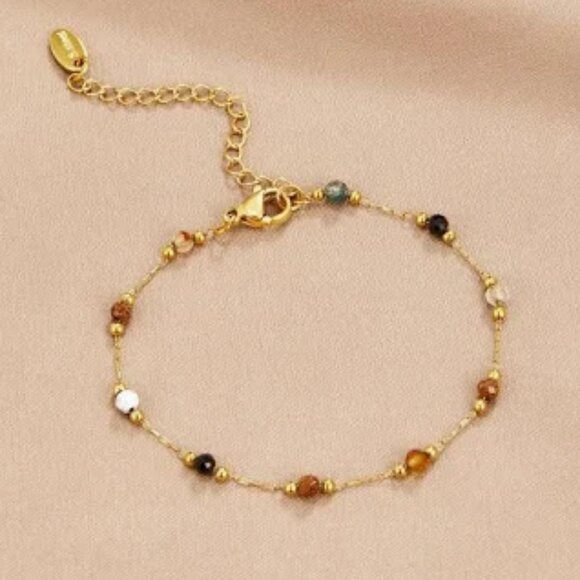 Lulu Beaded Stone Bracelet/Brand New - Picture 1 of 11